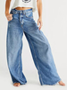 Jean droit pour femme coupe décontractée pantalon en denim bleu dinspiration bohème 2025