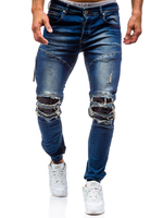 Jean homme en denim unicolore style western street style automne Pantalons