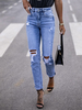 Jeans Femme Décontracté Taille Basse Coton