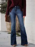 Jeans Femme Jeans Évasés Sexy En Coton Pantalon à Pattes D