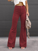 Jeans Pantalon Femme Décontracté Taille Haute Polyester