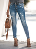 Jeans Pour Femme Cotton Pantalon À Pattes D