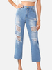 Jeans pour femme en denim évasé moderne