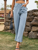 Jeans Pour Femme Fendu Taille Haute Denim