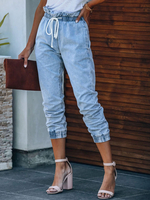 Jeans pour femme Jean skinny brodé bleu clair