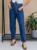 Jeans pour femme Jeans droit vintage en coton droit bleu moderne
