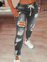 Jeans pour femme Sexy Blue Skinny Denim