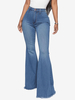 Jeans Pour Femme Sexy Coton Bas De Cloche Pantalon à Pattes D