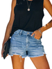 Jeans Pour Femmes Charmant Bleu Denim