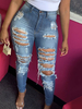 Jeans pour femmes Cool Distressed coupe fuselée Denim