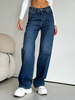 Jeans pour femmes décontractés sans taille en polyester