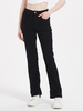 Jeans Pour Femmes Fashion Noir Straight Denim Bottoms