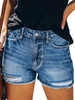 Jeans Pour Femmes Sexy Bleu Denim