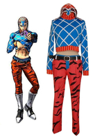 JoJos Bizarre Adventure Vent dor Guido Mista Déguisements Halloween Cosplay