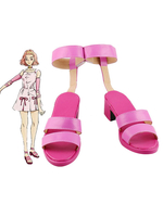 JoJos Bizarre Adventure Diamond est incassable Reimi Sugimoto Pink Cosplay Chaussures Déguisements Halloween