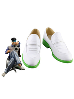 JoJos Bizarre Adventure Rohan Kishibe Chaussures de cosplay blanches Déguisements Halloween