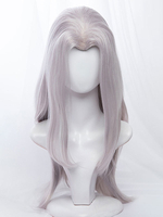 JoJos Bizarre Adventure Vento Aureo Golden Wind Anime Edition Leone Abbacchio Gris Perruque de Cosplay Déguisements Halloween