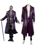 Joker - Costume de Cosplay de Joker Film Suicide Squad DC Comics Édition de Luxe En 4 Pièces Déguisements Halloween