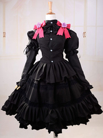 Jour une Live Tokisaki Kurumi Déguisements Halloween Cosplay Costume Gothique Lolita Robe Déguisements Halloween