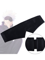 Jujutsu Kaisen combat de sorcellerie Gojo Satoru avec les yeux bandés noir Patch pour les yeux Cosplay accessoire accessoire