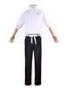 Jujutsu Kaisen Otsukotsu Yuta Costume de Cosplay Blouse blanche pantalon noir unisexe Anime Costuem ensemble complet