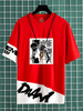Jujutsu Kaisen Sorcery Fight Gojo Satoru T-Shirt rouge demi manches bijou cou Polyester haut dété T-shirt Anime