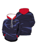 Jujutsu Kaisen Sorcery Fight Itadori Yuji Sweat à capuche marine foncé à manches longues Polyester Anime Sweat