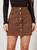 Jupe Courte Femme Coupe Cintrée Unicolore
