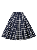 Jupe Courte Imprimé Carreaux Femme Coupe Cintrée Bas Evasée Bicolores Jupe Femme