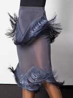 Jupe de danse latine glands femmes costumes de danse Déguisements Halloween