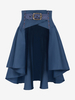 Jupe en polyester bleu rétro pour femme costume Marie Antoinette jupe vintage robe de soirée