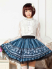 Jupe lolita bleue avec dentelle Déguisements Halloween