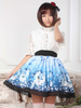 Jupe lolita bleue douse dentelle Déguisements Halloween
