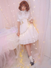 Jupe lolita excellente classique en chiffon unicolore plissée Déguisements Halloween
