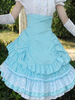 Jupe lolita magnifique rococo en 100% coton bicolore à volants Déguisements Halloween