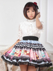 Jupe lolita parfaite bleue douse dentelle Déguisements Halloween