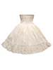 Jupe lolita parfaite gothique en 100% coton bicolore à volants Déguisements Halloween