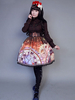 Jupe lolita parfaite rétro synthétique impression Déguisements Halloween