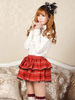 Jupe Lolita rouge à imprimé dentelle et nœud papillon classique Lolita Déguisements Halloween