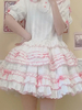 Jupe Lolita Sweet Lolita SK à volants et nœuds bleu ciel clair