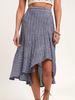 Jupe Pour Femmes Gris Clair Polyester Été Automne Et Hiver Femmes Jupe