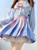 Jupe Style Académique Lolita SK Jupes Lolita Ombre Bleu Ciel Clair