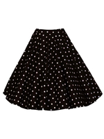 Jupes 2021 Belle casual en coton à pois Sans ornement.