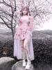 Jupes gothiques lolita sk dentelle lolita rose plissée