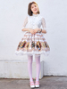 Jupes Lolita en polyester blanc Sweet Lolita SK Lace