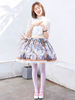 Jupes Lolita en polyester et dentelle Sweet Lolita SK gris clair