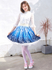 Jupes Lolita Sweet Lace Lolita SK Blue Stars Print