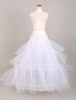 Jupon blanc 2 couches en taffetas