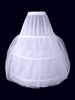 jupon de fiançailles blanc 2 couches en polyester