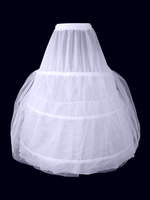 jupon de fiançailles blanc 2 couches en polyester